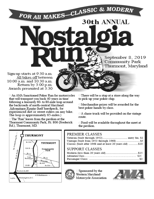 Nostalgia Run Flyer